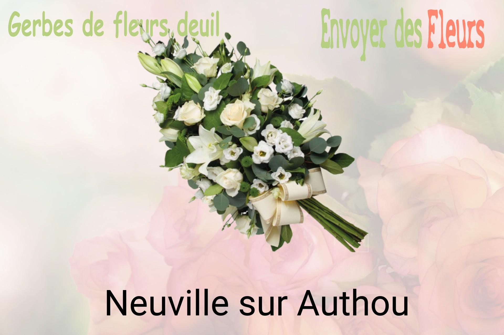 Gerbe de fleurs de deuil livrée à Neuville-sur-Authou
